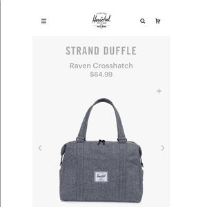 NWT Herschel Supply Co Strand Duffle